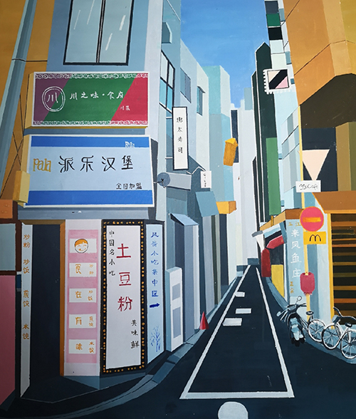 1590481971396408.jpg 14---《街角》布面油画 100x120cm 2020 李梅 指导老师:杨钧淇.jpg